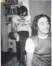 Polaroid of Ron Asheton and Mike Davis